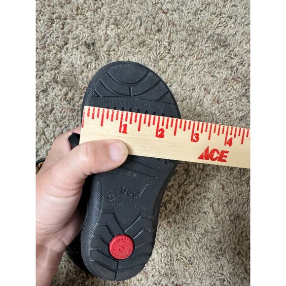 Dogi Kids Black Lace-Up Leather Shoes durable Casual High-Top Style Flexible - Picture 7 of 7